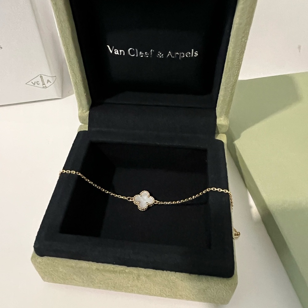 Van Cleef & Arpels Gold and White Bracelet